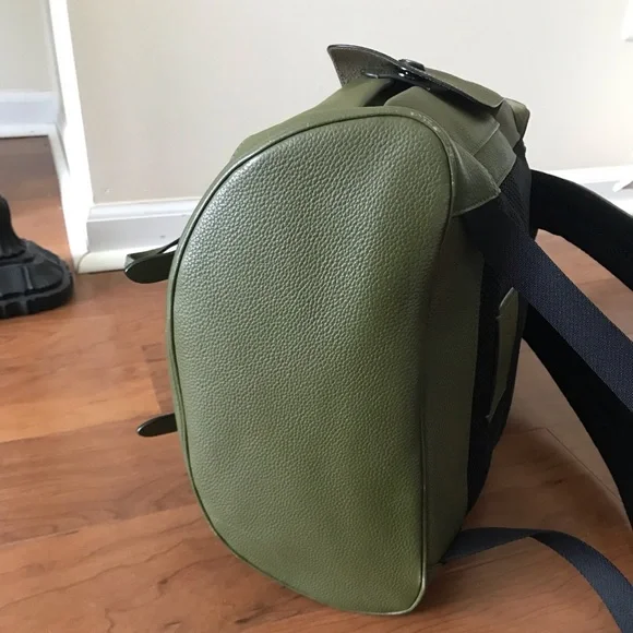 Coach Hudson Leather Backpack, Olive Green, F36811 - Picture 13 of 16
